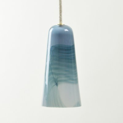 Blue blown sale glass pendant lights