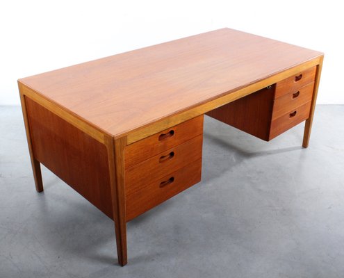 Vintage Oak Teak Executive Desk From Wilkhahn For Sale At Pamono