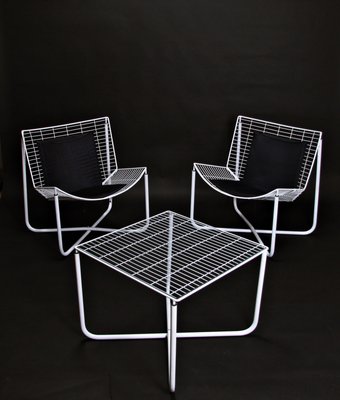 Mesa Jarpen posmoderna en blanco de Niels Gammelgaard para Ikea, 1983 Mesa Jarpen posmoderna en blanco de Niels Gammelgaard para Ikea, 1983