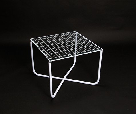 Mesa Jarpen posmoderna en blanco de Niels Gammelgaard para Ikea, 1983 Mesa Jarpen posmoderna en blanco de Niels Gammelgaard para Ikea, 1983