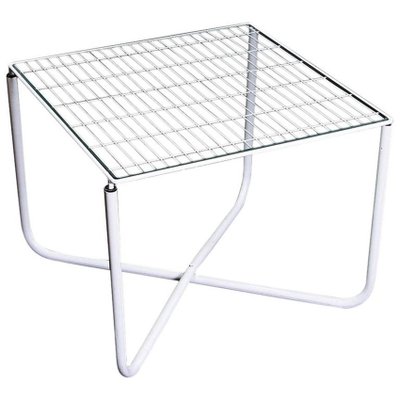 Mesa Jarpen posmoderna en blanco de Niels Gammelgaard para Ikea, 1983 Mesa Jarpen posmoderna en blanco de Niels Gammelgaard para Ikea, 1983