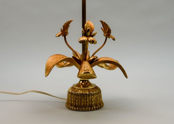Mid Century Brass Fleur De Lis Table, Fleur De Lis Floor Lamp