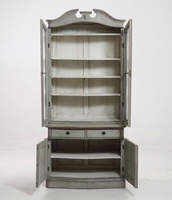 Antique 2 Piece Vitrine Cabinet For Sale At Pamono
