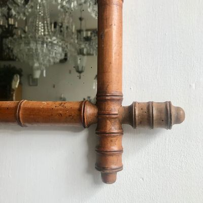 Vintage French Faux Bamboo Mirror For At Pamono Vintage French Faux Bamboo Mirror For