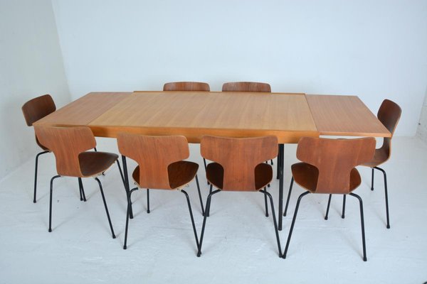 Table De Salle A Manger A Rallonge Par Pierre Guariche 1950s En