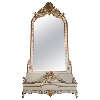 Large Antique Mirror With Planter, Gold Antique Mirror Large