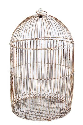 Large Antique Wire Frame Decorative Bird Cage For Sale At Pamono