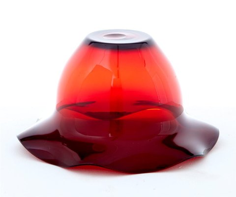 Vintage Red Glass Vase By Monica Bratt For Sale At Pamono