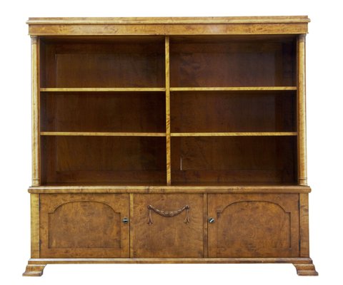 Antique Empire Birch Bookcase Cabinet For Sale At Pamono