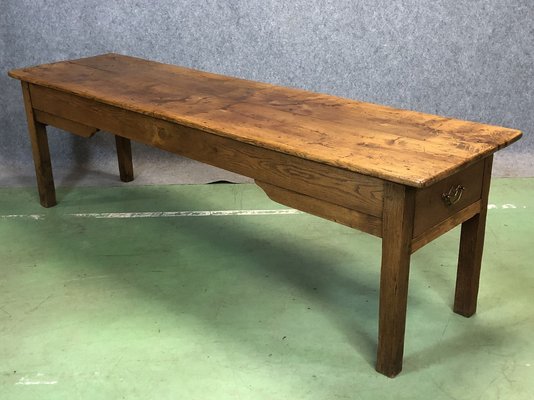 Antique French Elm Farmhouse Table For At Pamono Antique French Elm Farmhouse Table 1