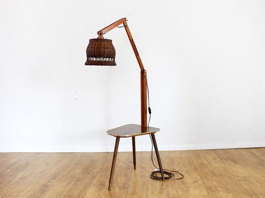 Vintage Tripod Side Table With Integrated Floor Lamp For At Pamono Vintage Tripod Side Table With Integrated Floor Lamp 2