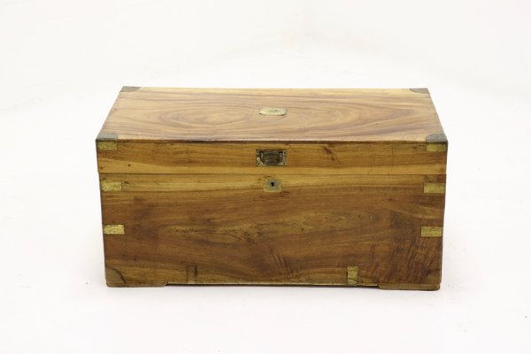 19th Century English Camphor Wood Campaign Chest 19th Century English Camphor Wood Campaign Chest