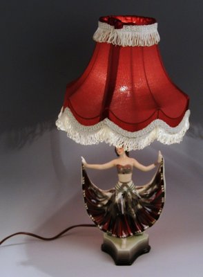 Danseur Pour Lampe Rosé Goldscheider Bureau Modèle Ruth De Par Wien1920s 5171 6Yygvf7b