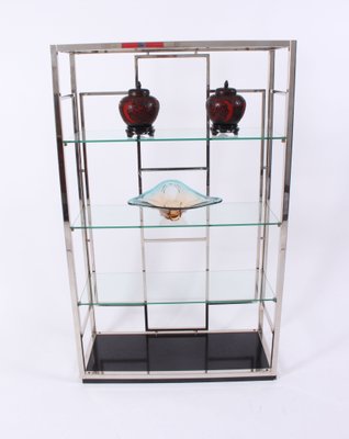 Vintage Chrome And Glass Shelves For At Pamono Vintage Chrome And Glass Shelves 2