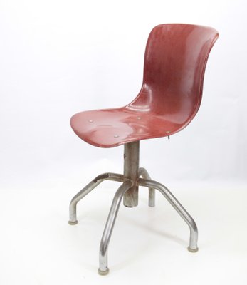Vintage Italian Plastic Metal Office Chair For Sale At Pamono
