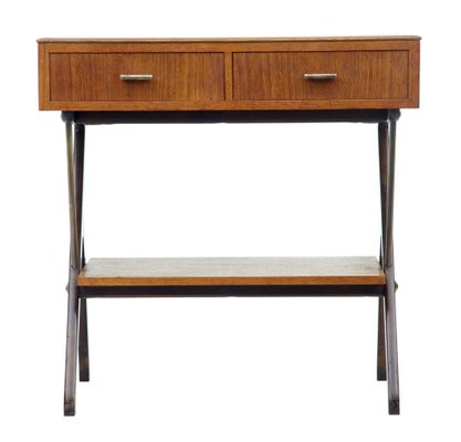 Scandinavian Modern Teak Console Table 1960s