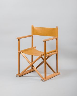 Vintage Directors Chair In Beech And Leather For At Pamono Vintage Directors Chair In Beech And Leather 1