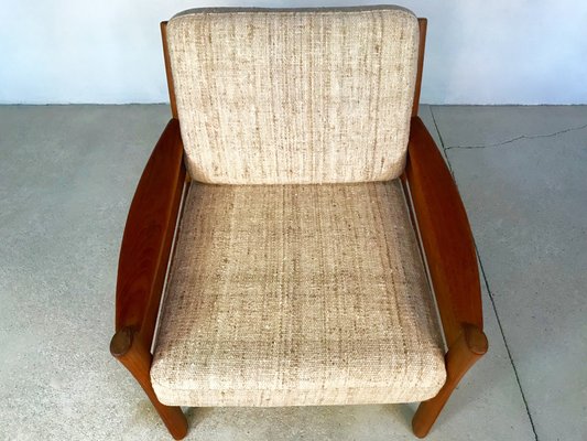 Danischer Sessel Aus Teak Und Wolle Von Dyrlund 1960er Bei Pamono Kaufen
