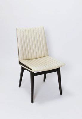 Mid Century Modern Faux Leather Wood Chair 1950s For At Pamono Mid Century Modern Faux Leather Wood Chair 1950s 2