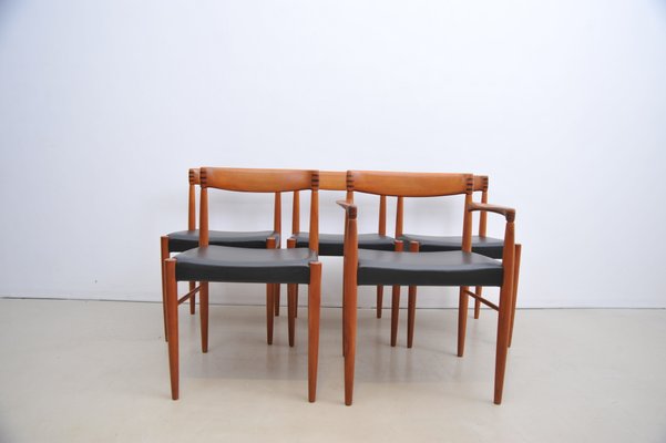 Vintage Teak Dining Chairs by H. W. Klein for Bramin, Set of H.W. Klein for Bramin Møbler – vintage dining room table