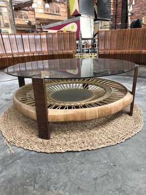 Rattan Coffee Table 1980s For Sale At Pamono