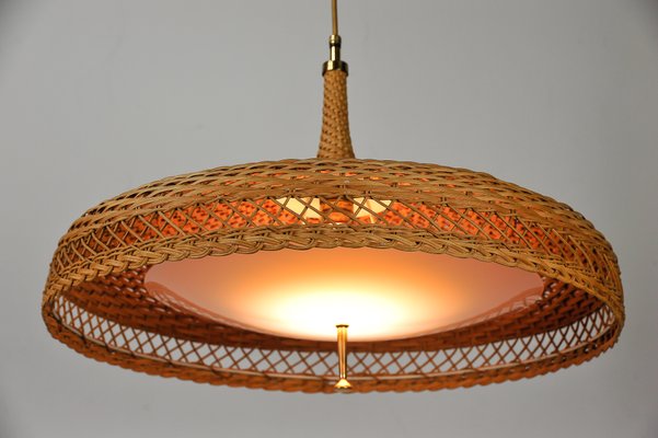 rattan ceiling pendant