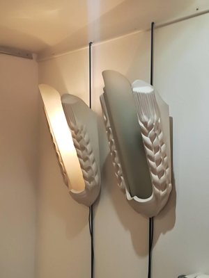 Wandlampen Aus Gips Glas 1940er 2er Set Bei Pamono Kaufen