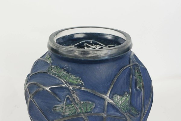 Vintage Sauterelles Vase By Rene Lalique For Sale At Pamono