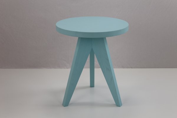 Table In Light Blue By Dejan Stanojevic, Teal Blue Side Tables