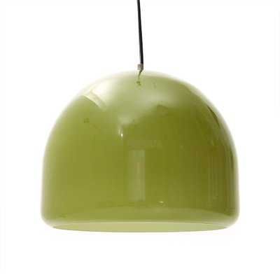Green Glass Pendant Lights italian pendant lamp in green glass 1950s 1