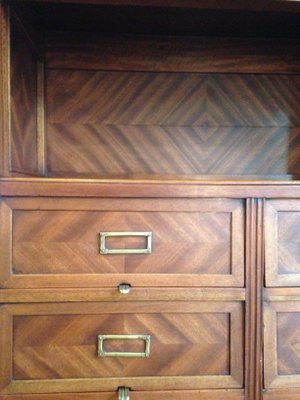 Vintage French Mahogany Filing Cabinet For Sale At Pamono