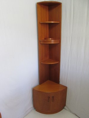 Vintage Teak Corner Shelf For Sale At Pamono