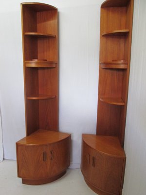 Vintage Teak Corner Shelf For Sale At Pamono