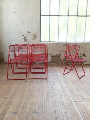 Avoir Images Chaises Pliantes Ted Rouges Vintage Par Niels Gammelgaard Pour actualisé salutations