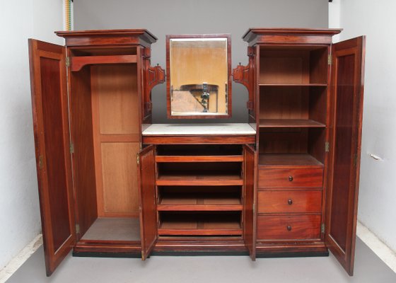 19th Century Mahogany Wardrobe For Sale At Pamono
