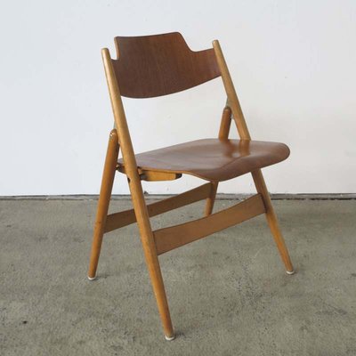 Vintage Folding Chairs by Egon Eiermann for Wilde Spieth Set of 4 for sale at Pamono