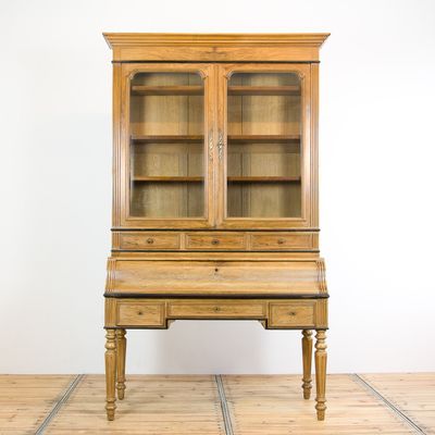 Antique Display Cabinet With Secretary For Sale At Pamono Antique Display Cabinet with Secretary 1 - Antique Display Cabinet With Secretary For Sale At Pamono