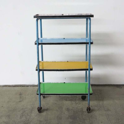Vintage Industrial Colorful Shelves
