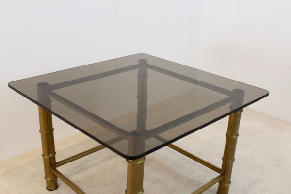 Faux Bamboo Brass Side Table 1960s for sale at Pamono