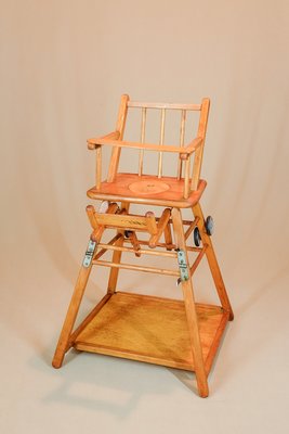 Wooden Highchair Table 1900s For Sale At Pamono
