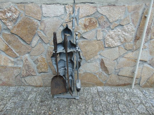 Cast Iron Fireplace Tools 1970s Set Of 4 For Sale At Pamono