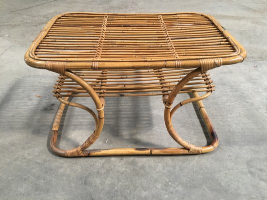 Table Basse En Bambou Italie 1960s En Vente Sur Pamono