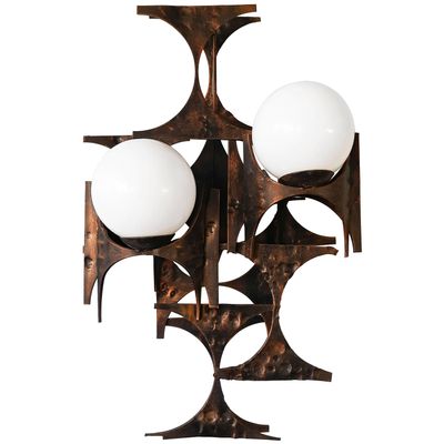 Brutaliste Weinstein1960s Murale Applique Marc Par Grande ymYIb76vgf