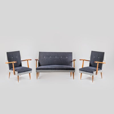 Mid Century Sofa 2 Armchairs For Sale At Pamono