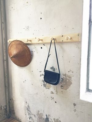 Vintage White Wooden Coat Hook For At Pamono Vintage White Wooden Coat Hook 2