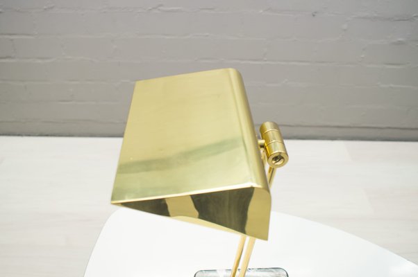 gold bankers lamp