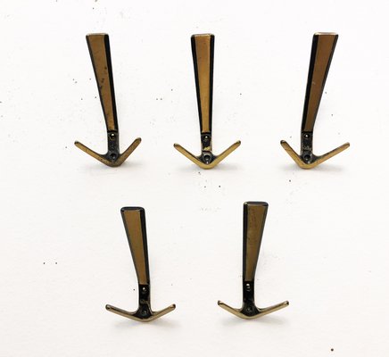 Wand-Kleiderhaken von Hertha Baller, 1950er, 5er Set bei Pamono kaufen