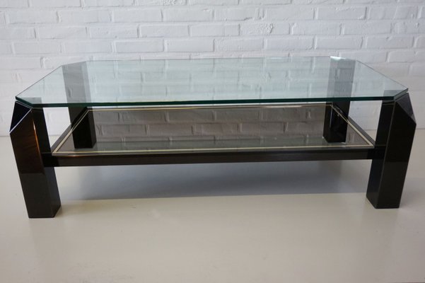 Black Gold Plated Sculptural Coffee Table From Belgo Chrom