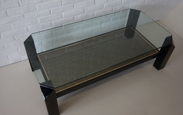 Black Gold Plated Sculptural Coffee Table From Belgo Chrom Dewulf Selection 1970s For At Pamono - Heywood Retro Round Coffee Table Black Gold Plated Sculptural Coffee Table From Belgo Chrom Dewulf Selection 1970s For At Pamono - Heywood Retro Round Coffee Table