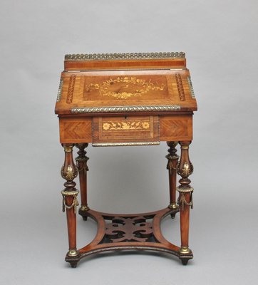 19th Century Kingwood Ormolu Mounted Partners Desk For Sale At